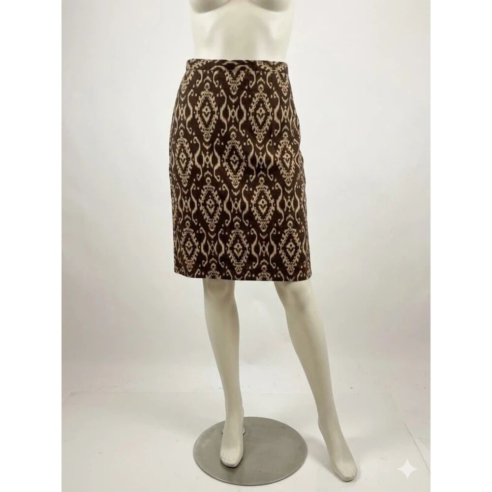 NWOT size Large Brown and tan print skirt
